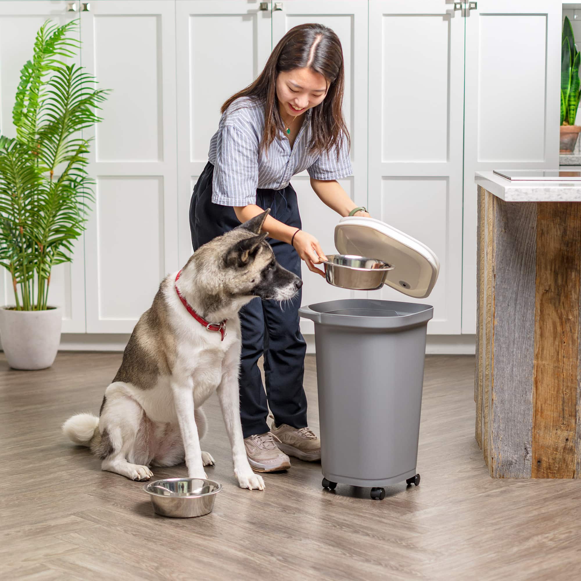 Iris® 25 lbs. Airtight Pet Food Container, Gray